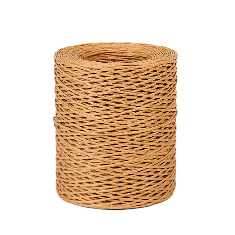 

1.0Mm Light Brown Floral Bind Wire Wrap Twine Handmade Iron Wire Paper Rattan for Flower Bouquets (Length: 210M)