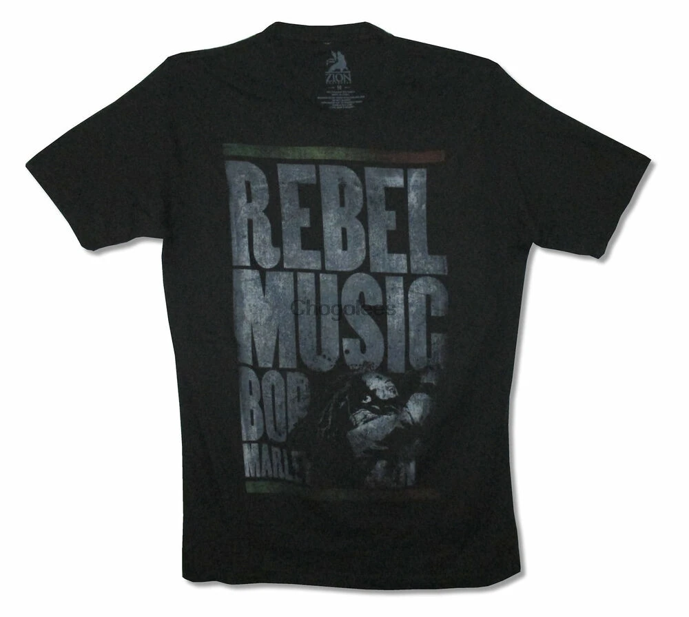 Боб Марли Rebel Music состаренная черная футболка новая официальная регги для