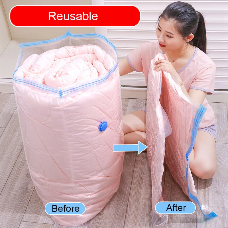Новый портативный вакуумный мешок прозрачный сжатый шкаф органайзер для одежды