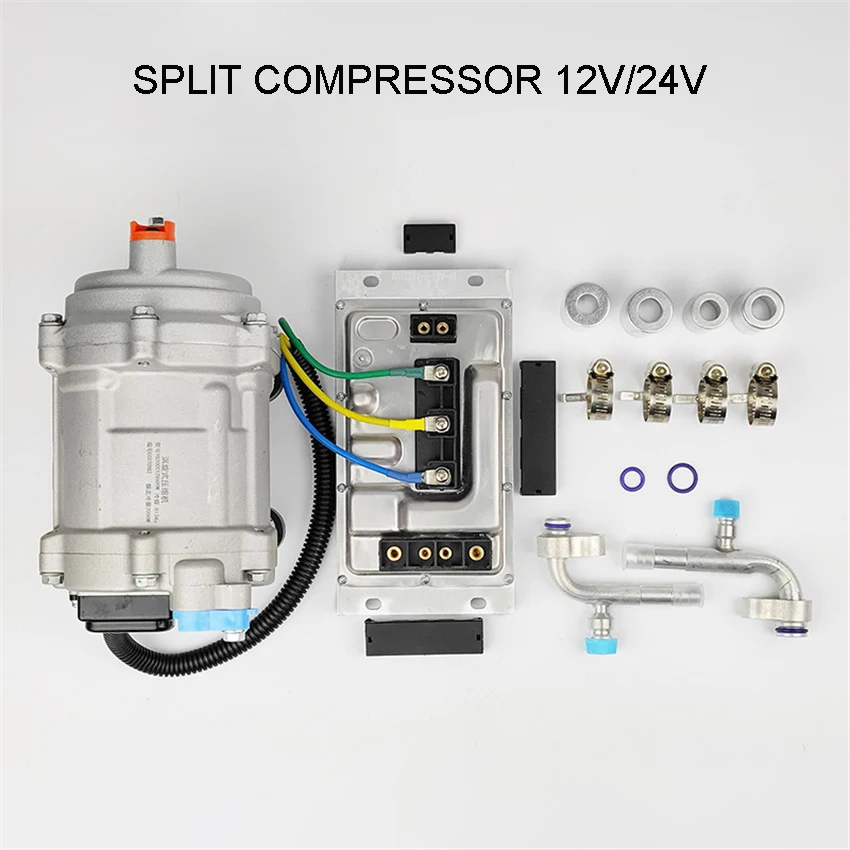 Set New Energy Modified Electric Compressor For Car Truck Bus Tractor Shop Automobile Aircon