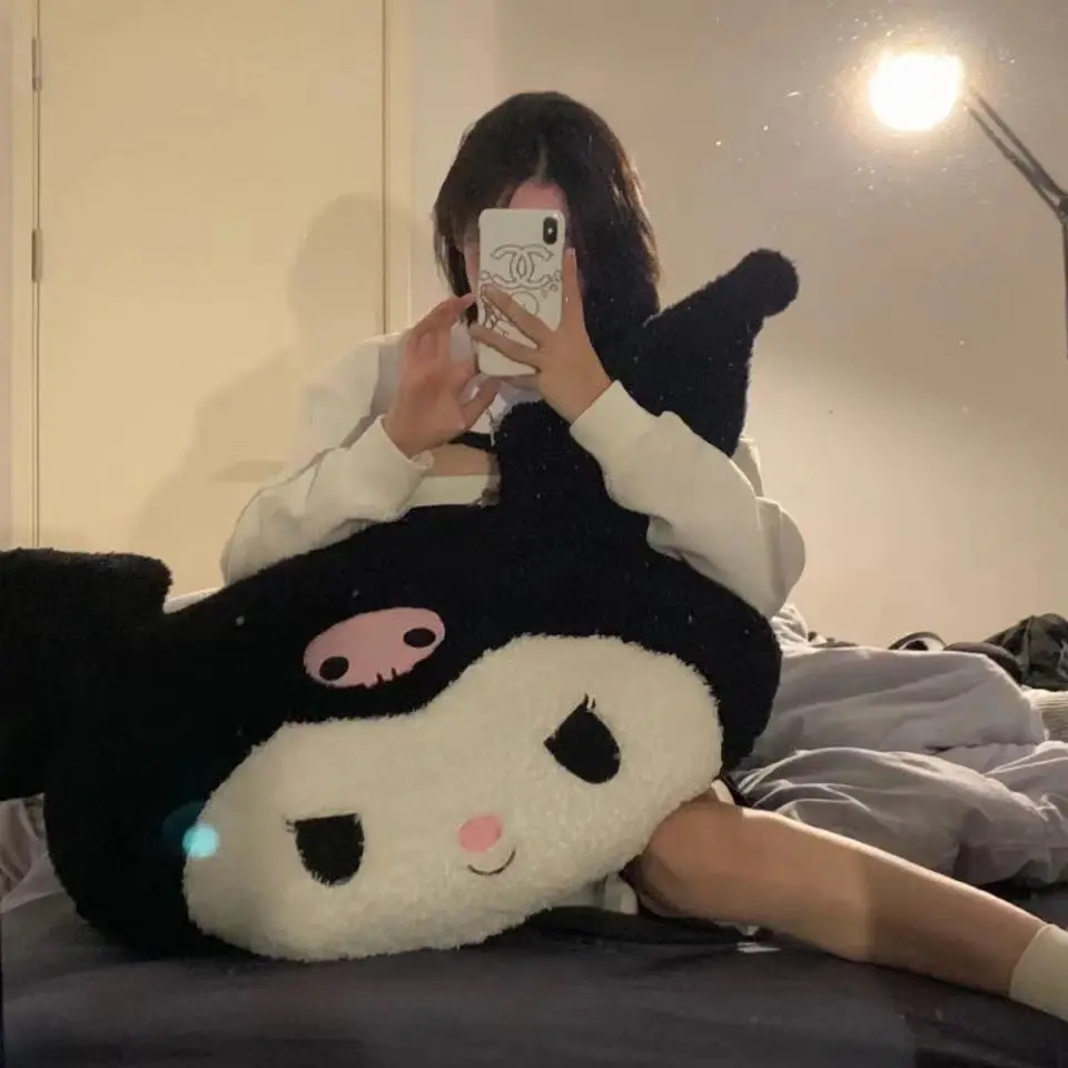

Новинка, Подушка большого размера Kuromi Melody, симпатичный мультяшный диван, подарок на день Святого Валентина, День рождения любимой девушки, ...
