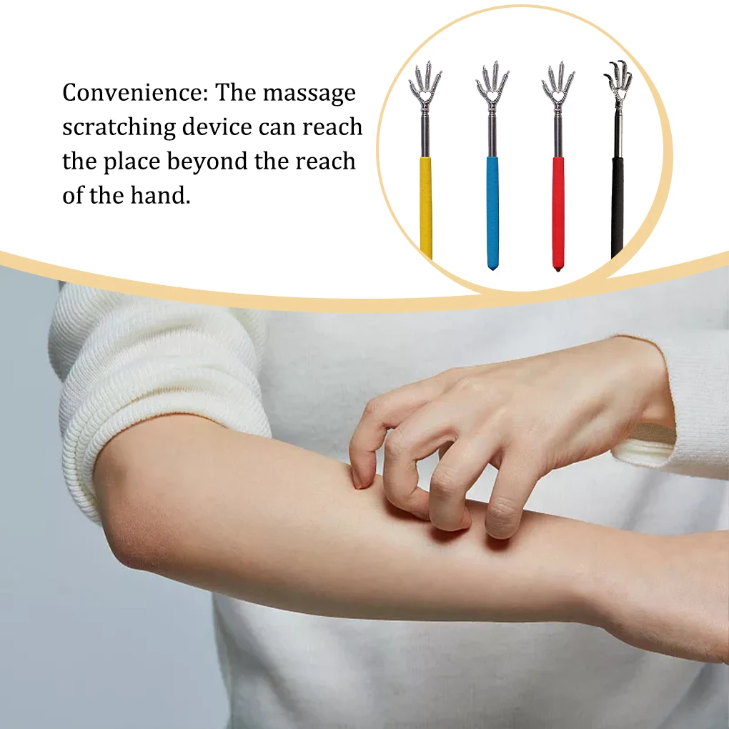 

Convenient Claw Stainless Steel Wear-resistant Good Grip Back Scratcher Ergonomic Design Back Tickler Unique Shape