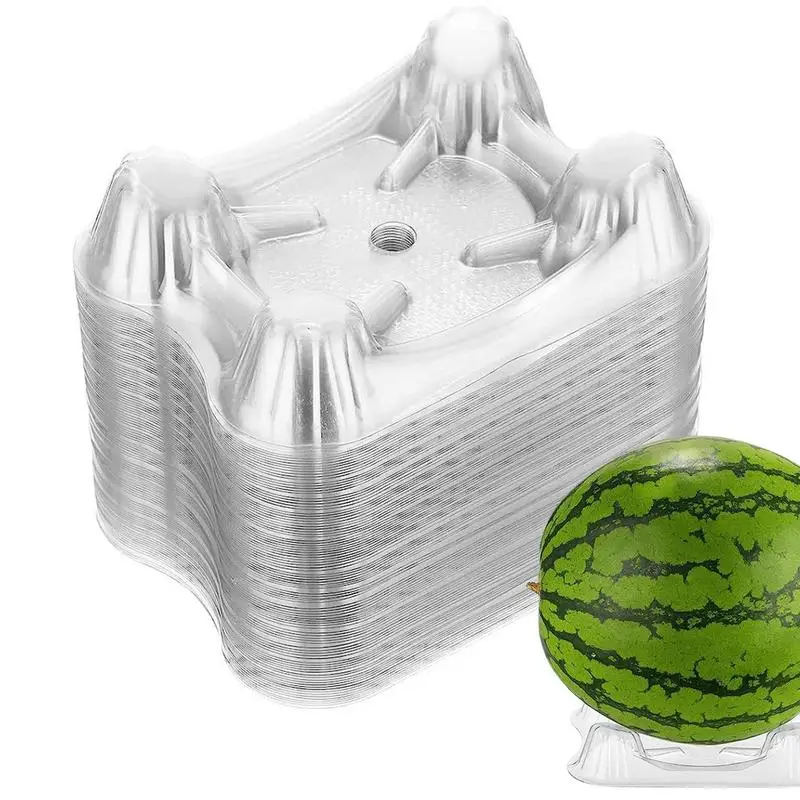 

Watermelon Vegetables Fruit Stand Support Melon Cradles Holds Up 50 Pcs Transparent Protector Tray Rack Cages Gardening Tools