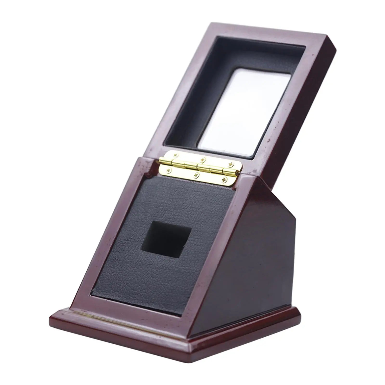 

Championship Ring Display Case with top Tray Holder for Sports Fans Hockey