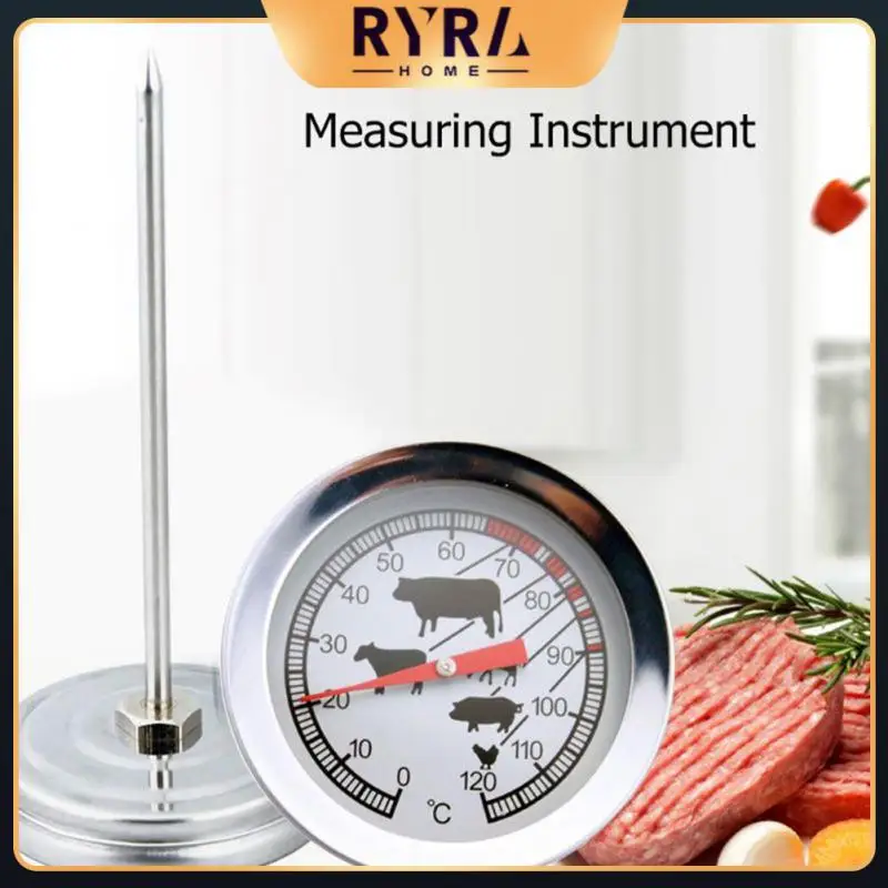 

Food Grade Kitchen Thermometer 52mm Dial Size Meat Temperature Tester Durable Coffee Milk Thermometers Waterproof Dustproof 1pcs