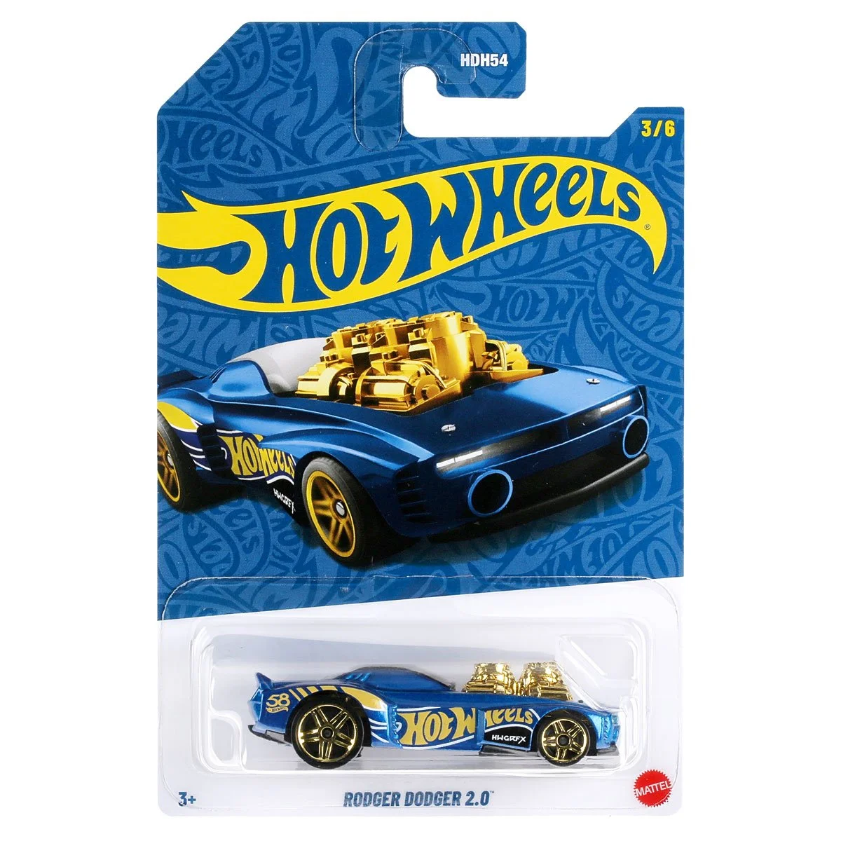 Фото HDH54 HOT WHEELS 1:64 M3 Rodger Dodger Ford Fiat, литая под давлением модель автомобиля из сплава, детские игрушки и подарки №4