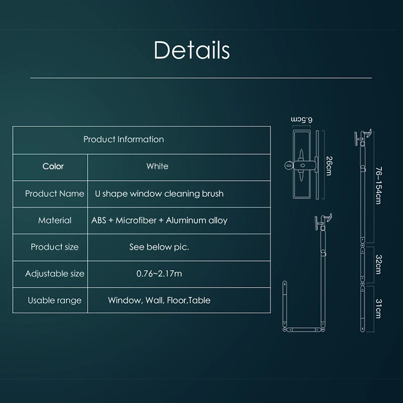 Телескопическая щетка для мытья окон | Дом и сад