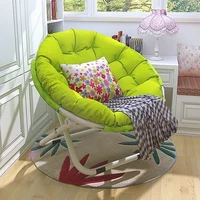 soft fabric large adult moon chair sun chair widened stable design lazy chair radar chair load bearing large recliner folding