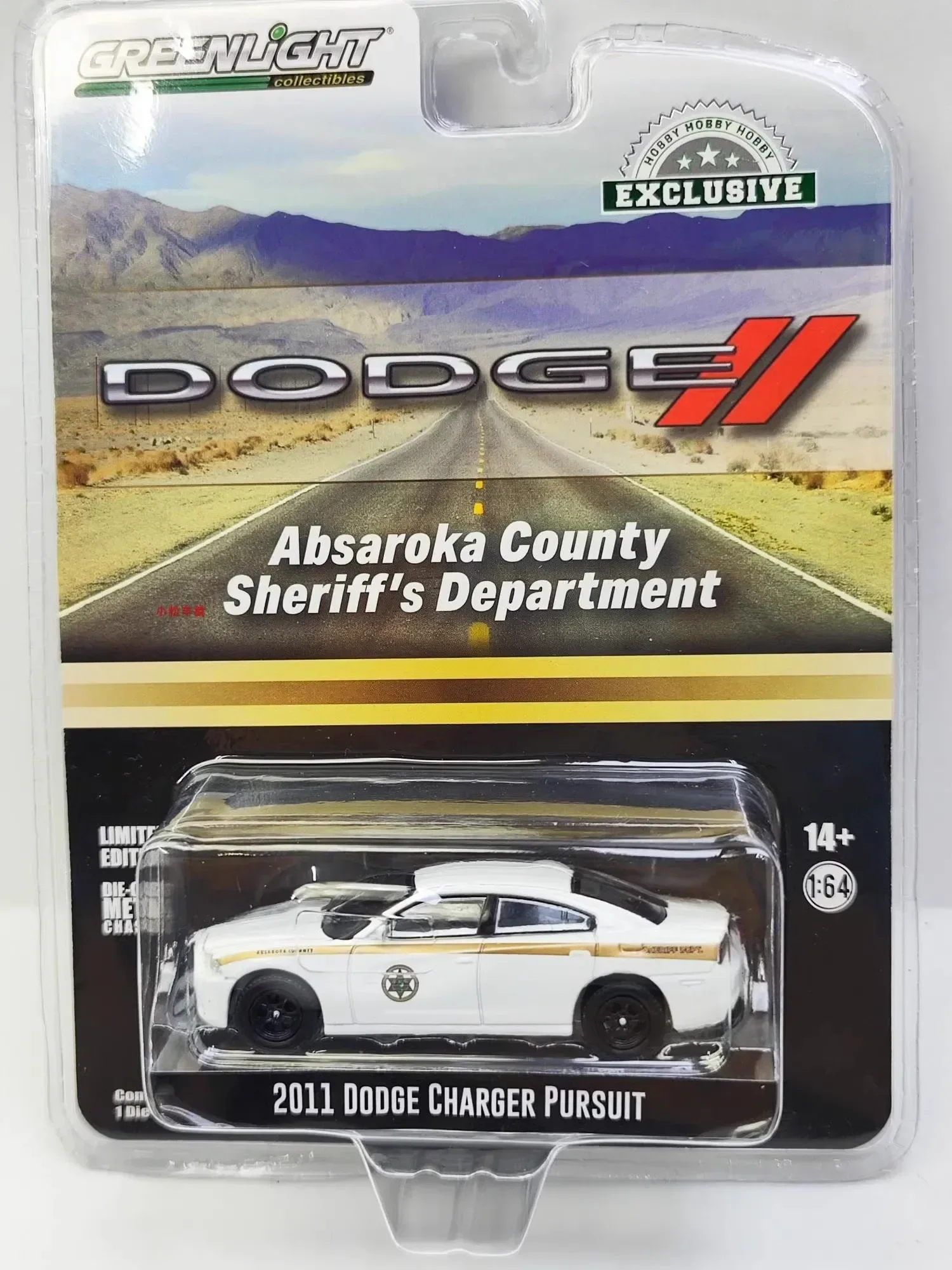 1:64 2011 Dodge Charger Pursuit-Отдел Шерифа Эбарика литая под давлением модель автомобиля из