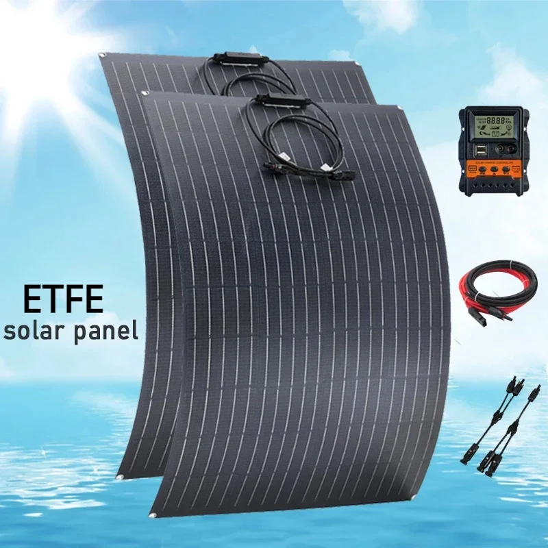 Гибкая монокристаллическая солнечная панель ETFE 300 Вт 150
