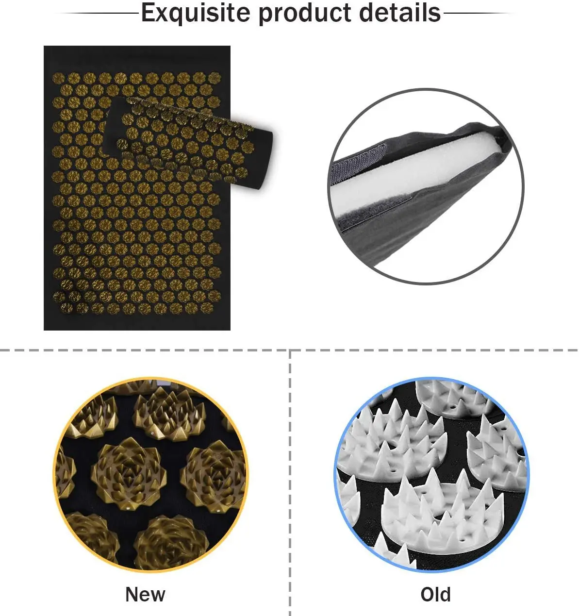 Коврик Для Йоги Kuznetsov Акупрессуры С Сенсорными Массажными Иглами Массажер Ног