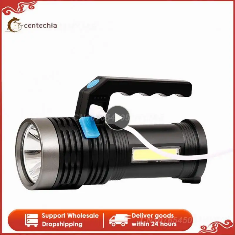 Тактический охотничий фонарик 18650 мАч, 4 режима, яркий фонарь, прожектор с Usb, быстрая зарядка, бытовой уличный фонарь