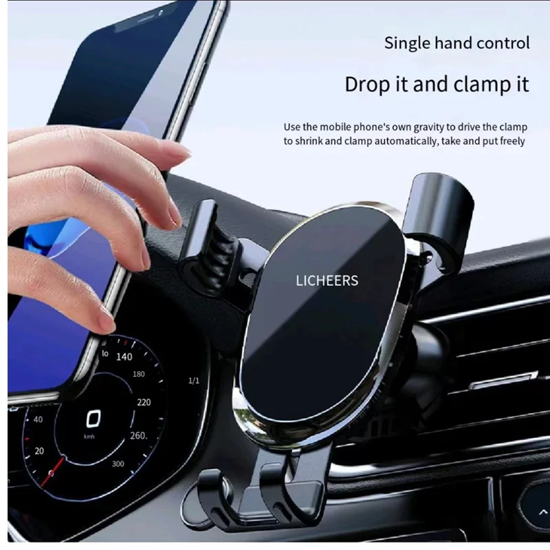 

Soporte Celular Para Auto Suitable For Car Air Vent Clip Installation Mobile Phone Holder On CarCell Stand Smartphone GPS Suppor