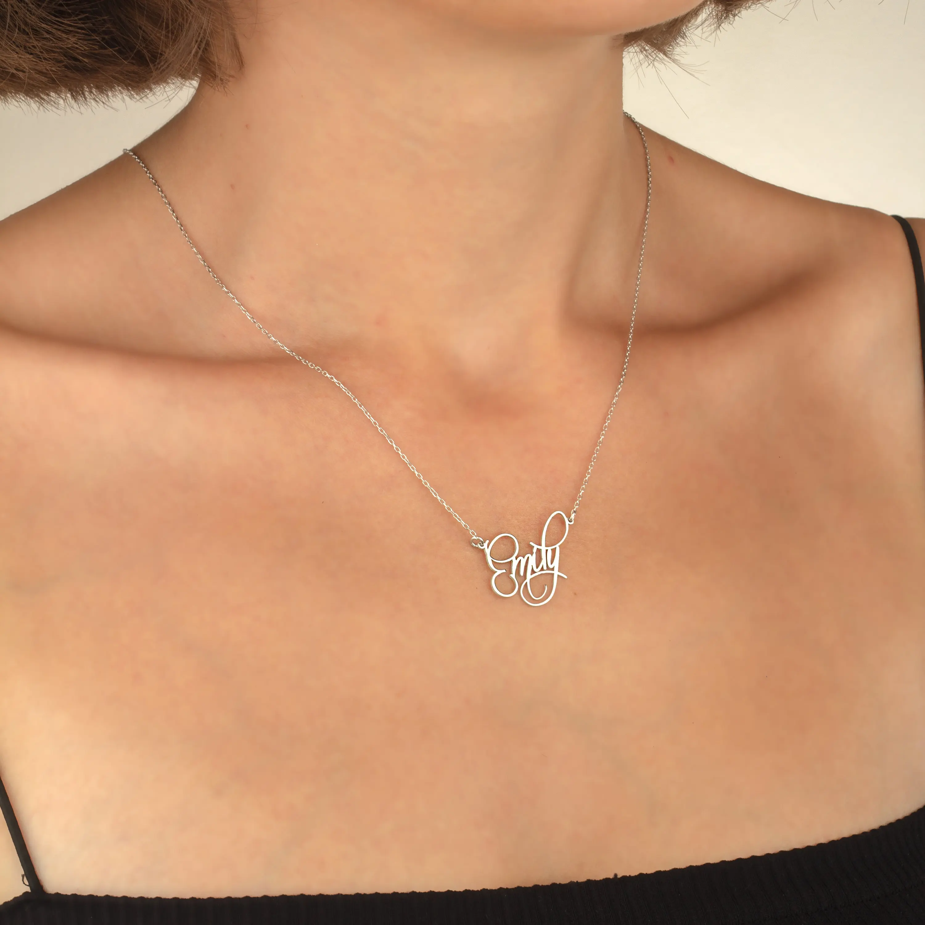 

Custom Name Necklace,Personalized Name Plate Necklace,Stainless Steel Custom Jewelry,Personalized Gift, Nameplate for Girls