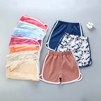 baby girls cotton soild color short sport pants infant children summer clothes