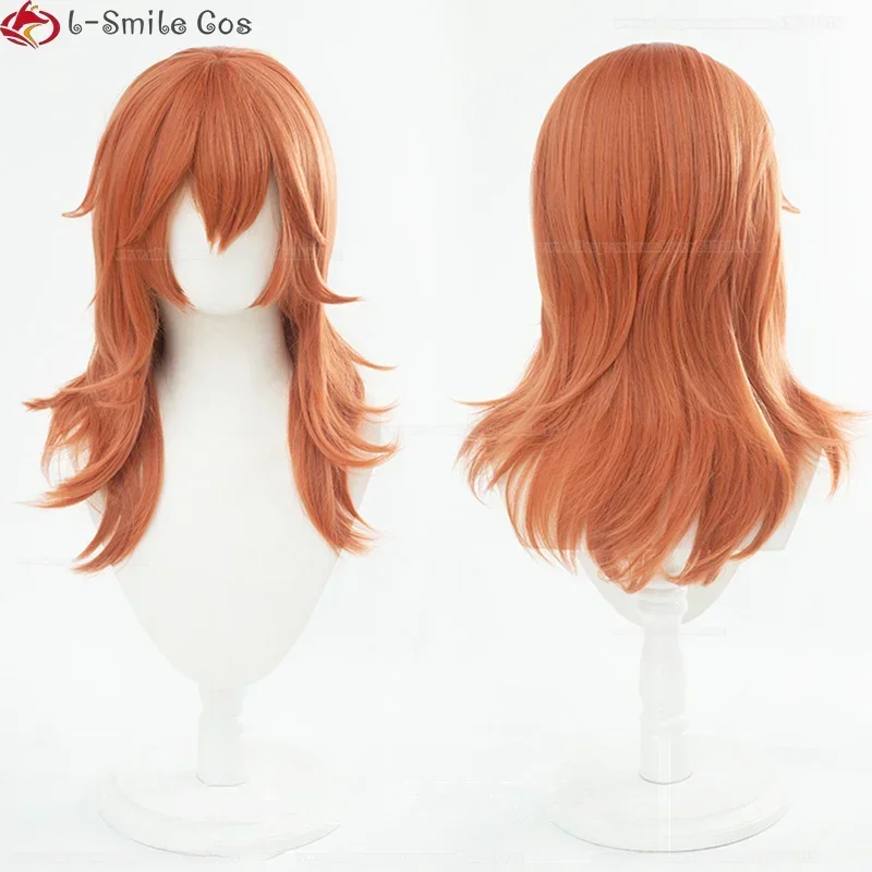 Новый аниме Бензопила Человек Ангел Дьявол Косплей Парик Оранжевый Вьющийся
