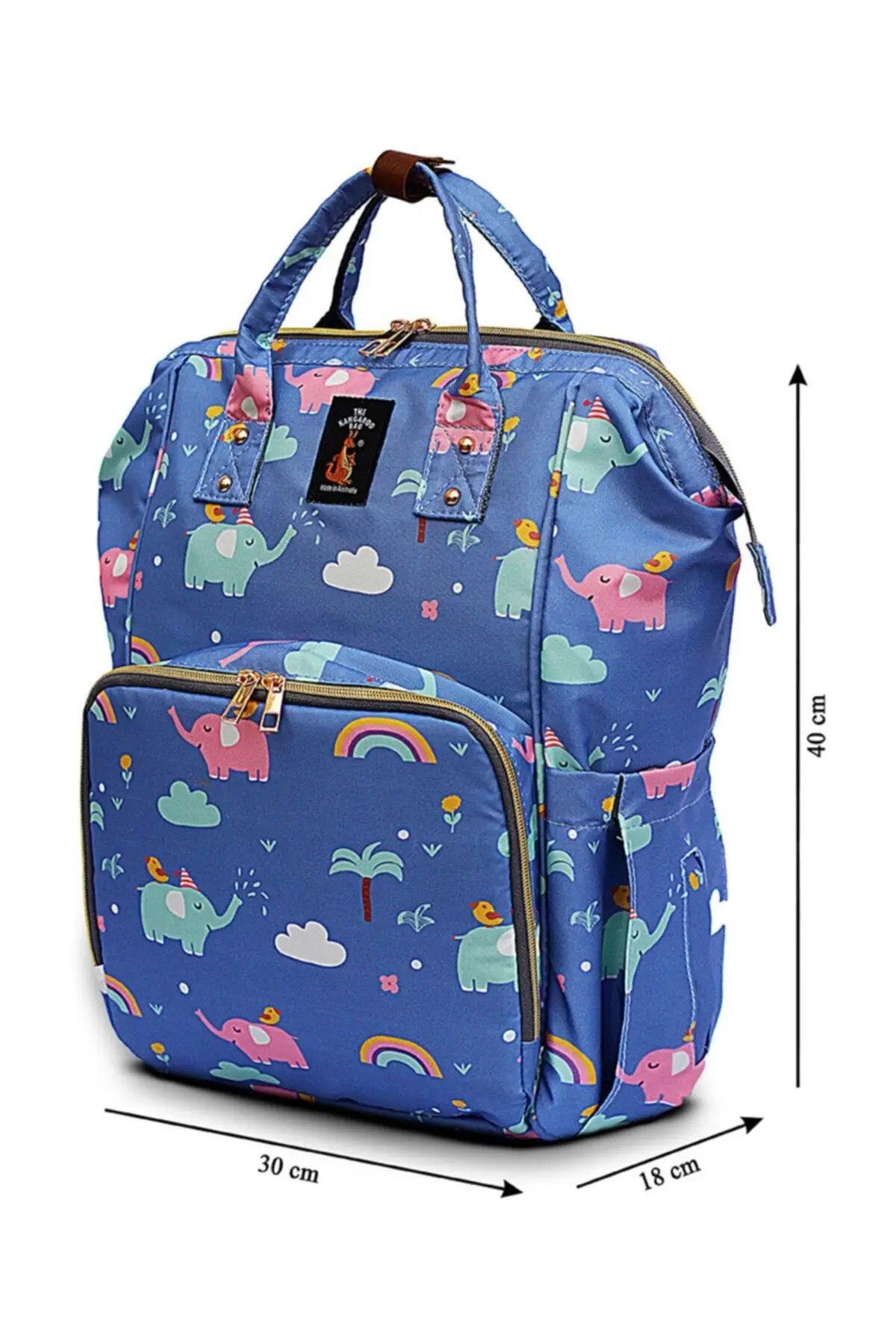 Luxury Mother Baby Care Backpack Elephant Pattern Multifunctional Large Capacity Mother nappy Travel Bag Female Fashion Elegant