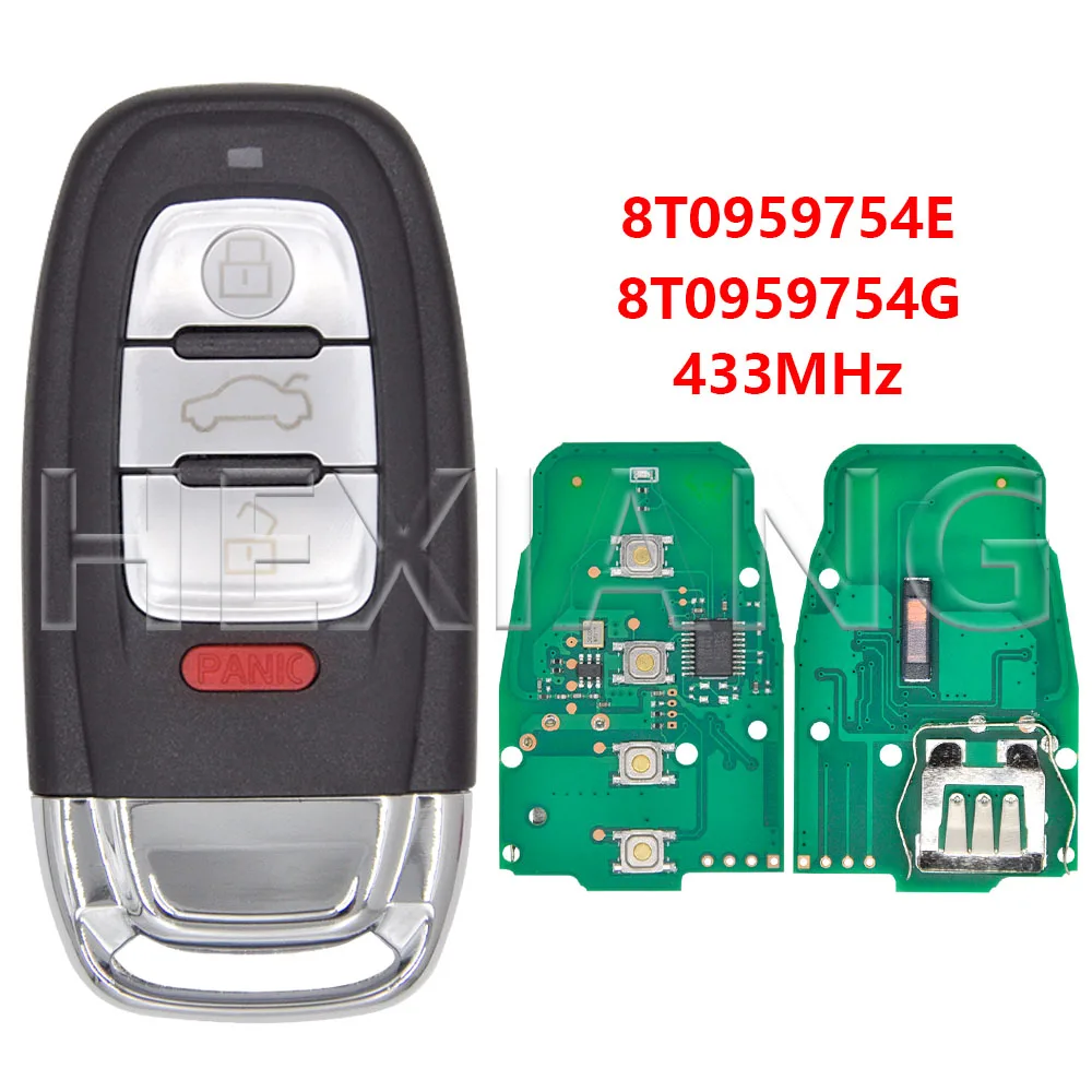 

HE 8T 0959754 C ID46 PCF7945AC 315 433 868 МГц Автомобильный дистанционный ключ 8T 0959754 E/D/G/J/H для Audi A4L A5 A6 A7 A8 Q5 RS4 S4 S5