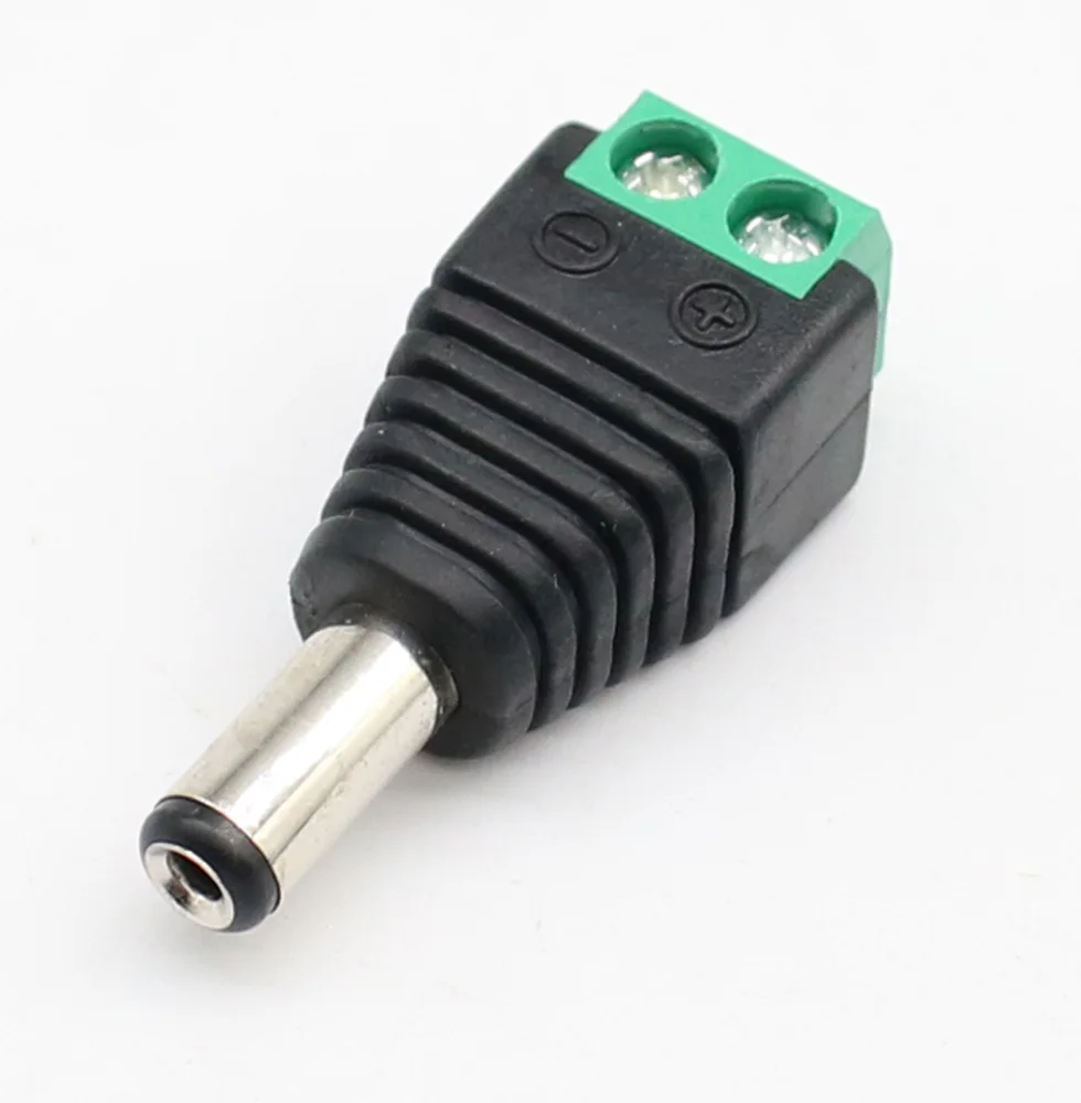 5 Set 10 pcs Cameras 2.1mm x 5.5mm Female Male DC Power Plug Adapter Jack Connector Socket green |