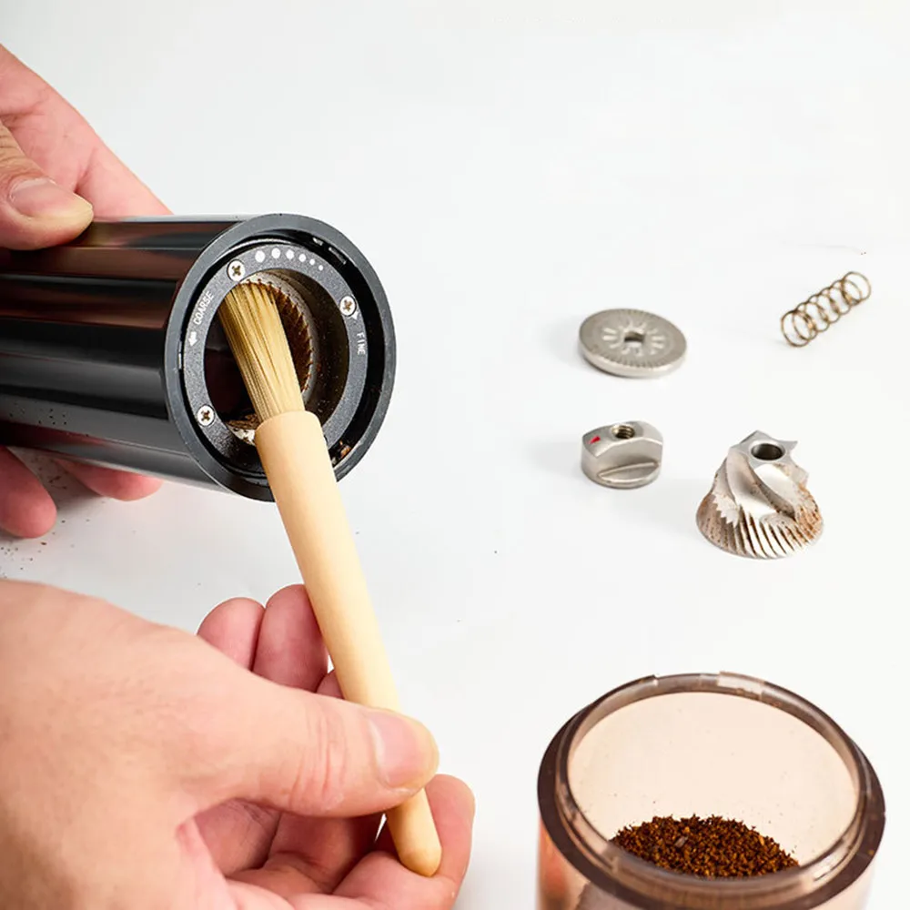 

Coffee Grinder Machine Cleaning Brush Bristles Dusting Brushes With Wooden Handle Cleaner Tool For Barista Kitchen