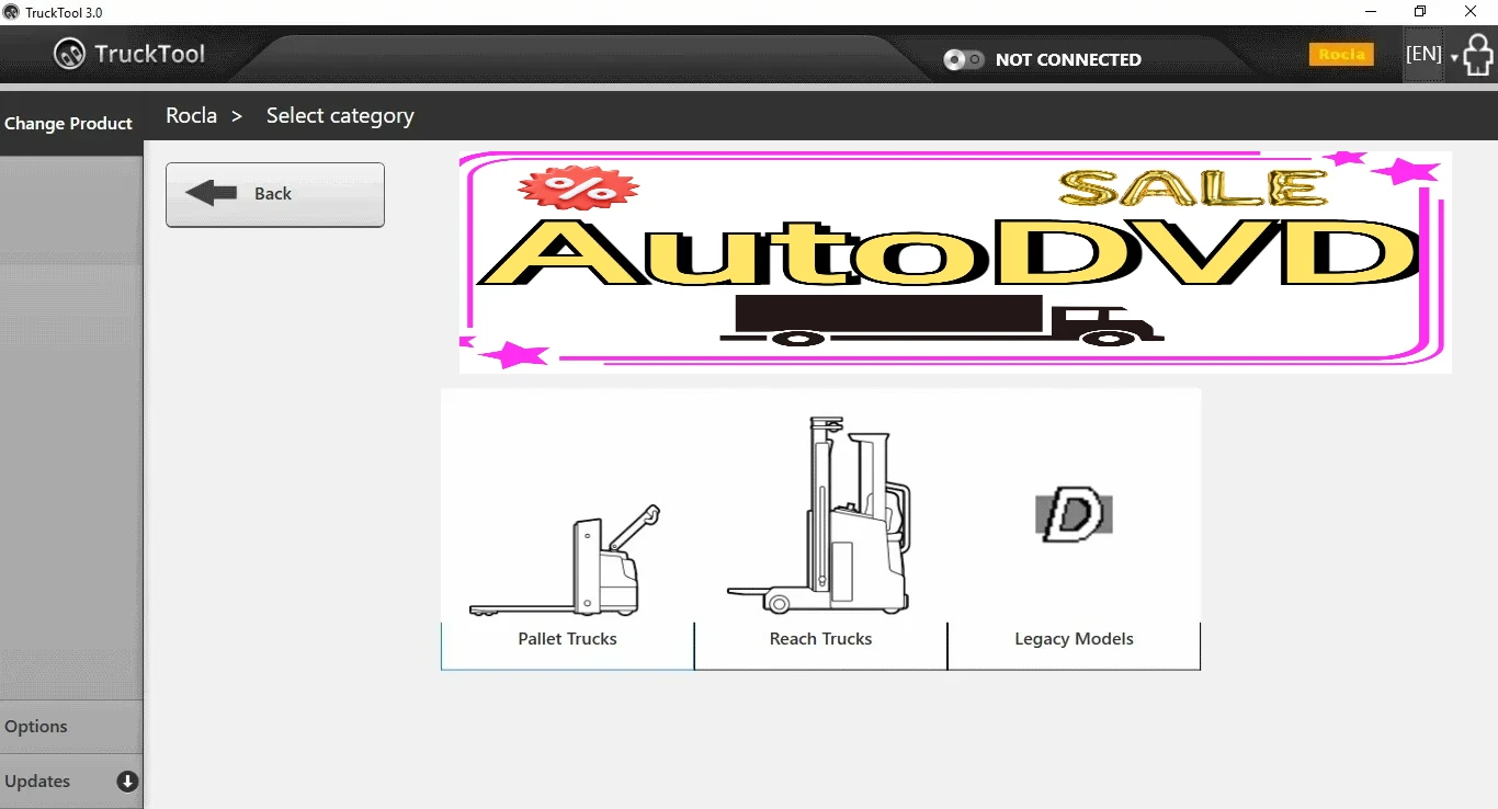 Фото Диагностический DVD-инструмент AutoDVD TruckTool 4.11 [02.2026] для Mitsubishi, Cat, TCM, UniCarriers, Rocla, Jungheinrich, Nichiyu + кейген №1