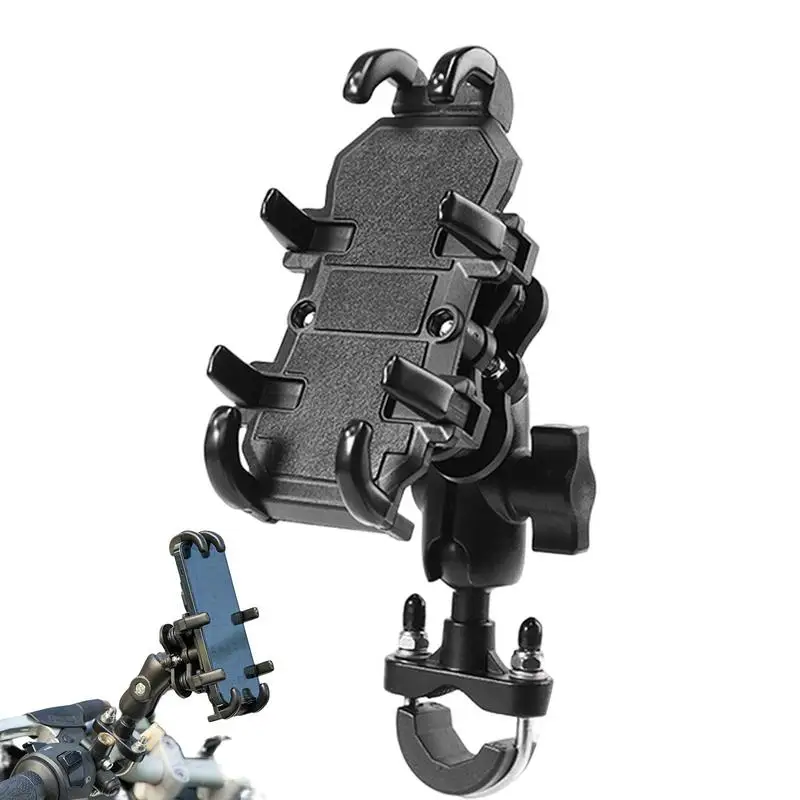 

Motorcycle Phone Mount 360 Degrees Adjustable Mobile Holder Stands Universal Bike Anti-Shake Stable And Comfortable Holder