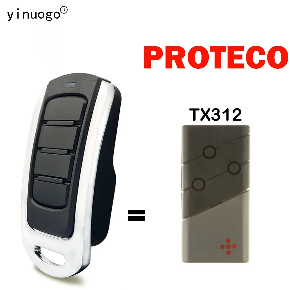 

For PROTECO TX312 Garage Door Remote Control 4 in 1 433.92MHz Rolling Code PROTECO Remote Control Gate Opener Transmitter Key