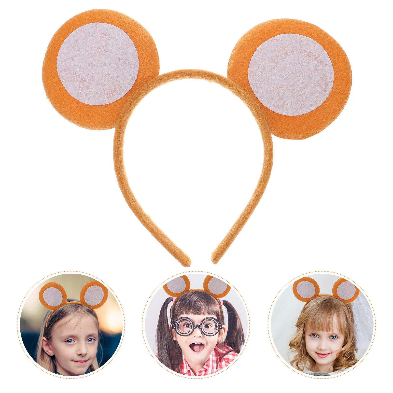 

Monkey Ears Headband, Monkey Hair Party Supplies, Monkey Ears Hairwear Photo Props Plush Headbands Accessory Performance