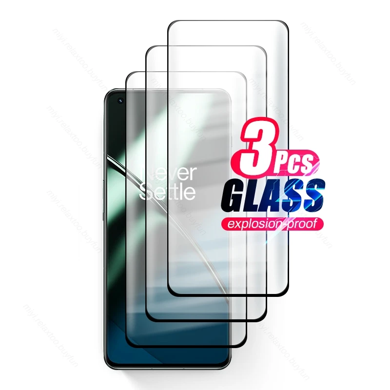 

3PCS 9D Curved Tempered Glass For OnePlus 11 OnePlus11 5G 2023 PBH110 6.7" Protective Glass On One Plus 11 Screen Protector Film