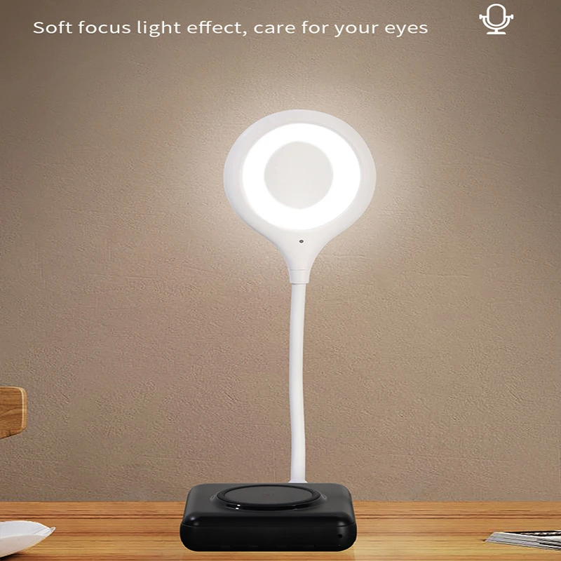 

LED Desk Lamp Portable Night Light Lamp Freely Foldable Table Lamp USB voice control lamp LED Luminaria De Mesa Super Bright