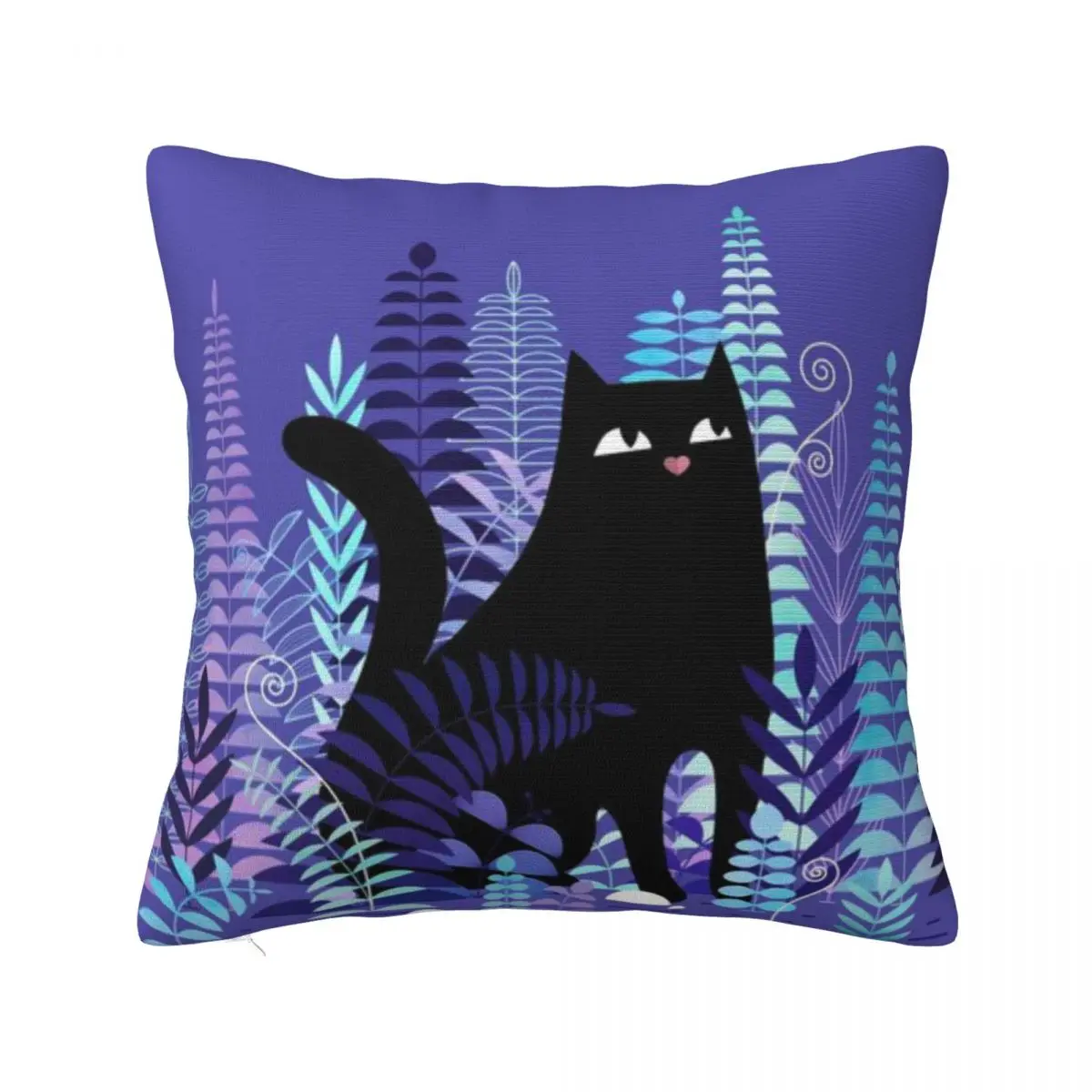 The Ferns (версия в виде черной кошки) подушка