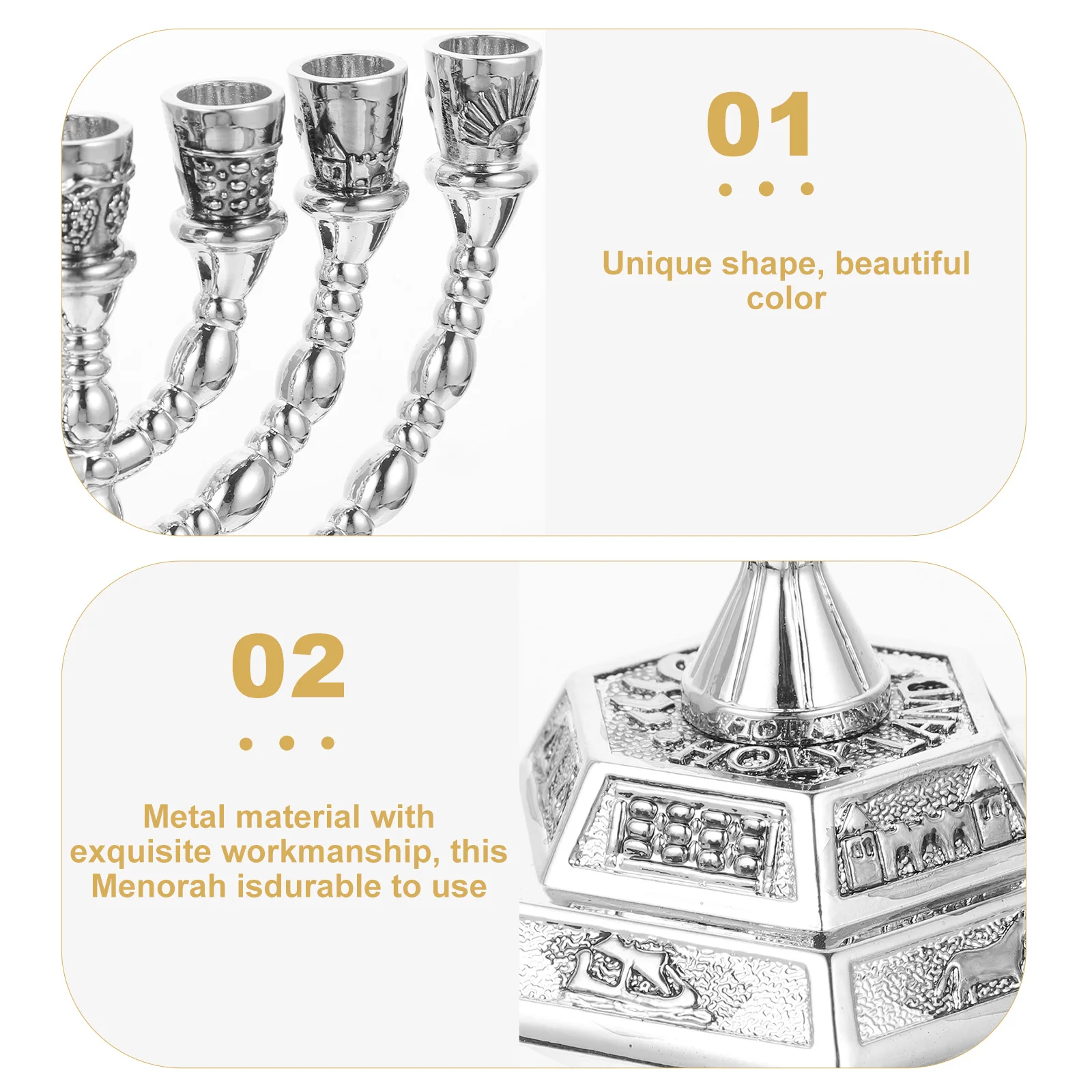 7 подсвечники держатель для Хануки настольные декоративные украшения менора