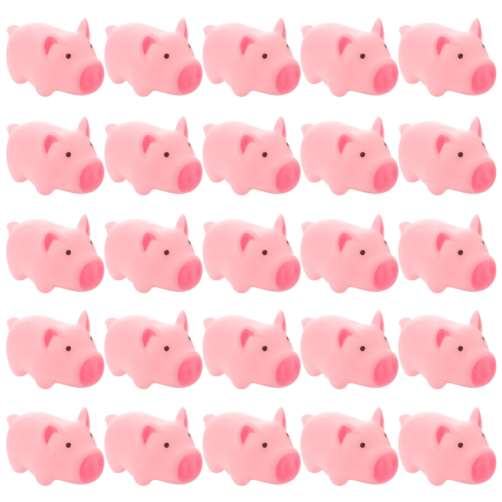 

Rubber 25pcs, Kids Bath Pigs Slow Bathing Fun Toys Squirt Sound Toys Swimming Pool Bathtub Toys Screaming Squeaky