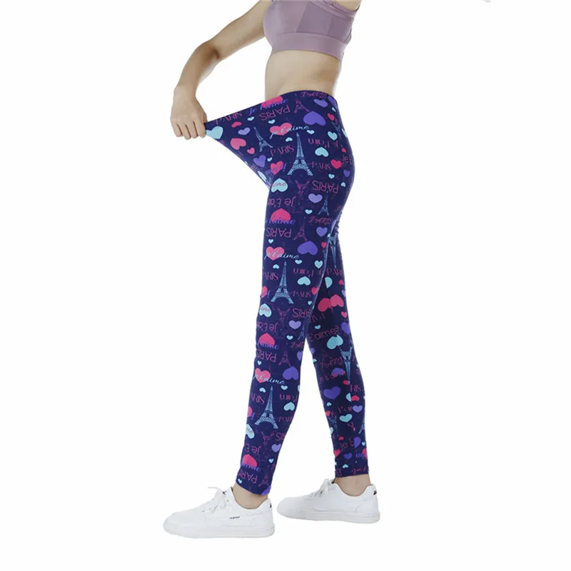 

Женские разноцветные леггинсы для спортзала INDJXND с принтом Love, спортивные штаны для фитнеса и тренировок, эластичная спортивная одежда с эффектом пуш-ап, новая одежда для упражнений