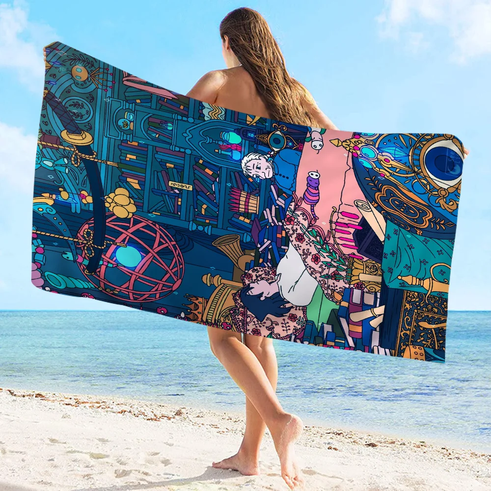 Пляжное полотенце из микрофибры быстросохнущее мягкое