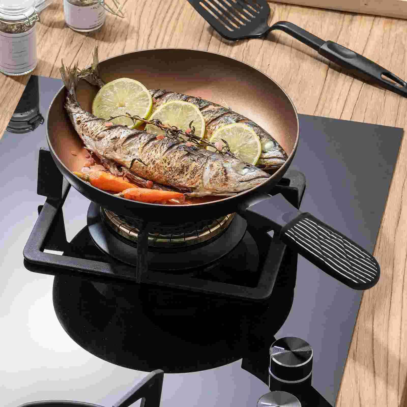 

3pcs Hot Handle Holders Heat Resistant Pot Pan Handle Cover Pot Holder Sleeve