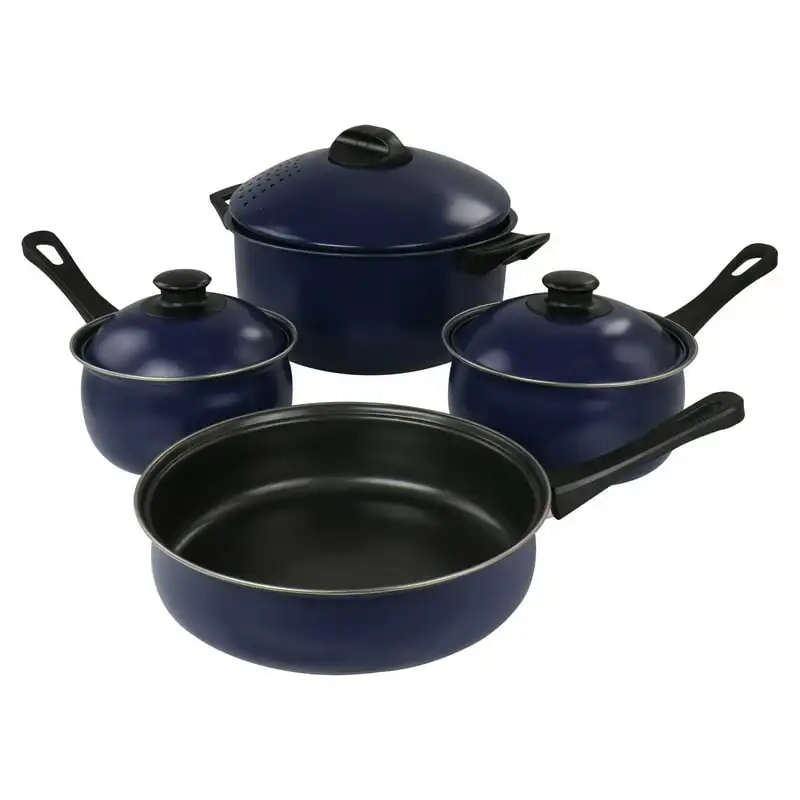 

Oceania 7 Piece Steel Cookware Set Kitchen Cooking Accessories