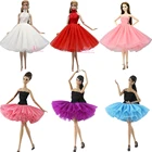 1 комплект, кружевное платье, балетная танцевальная юбка, повседневная одежда, одежда для вечеринки, одежда для Барби, модель JJ