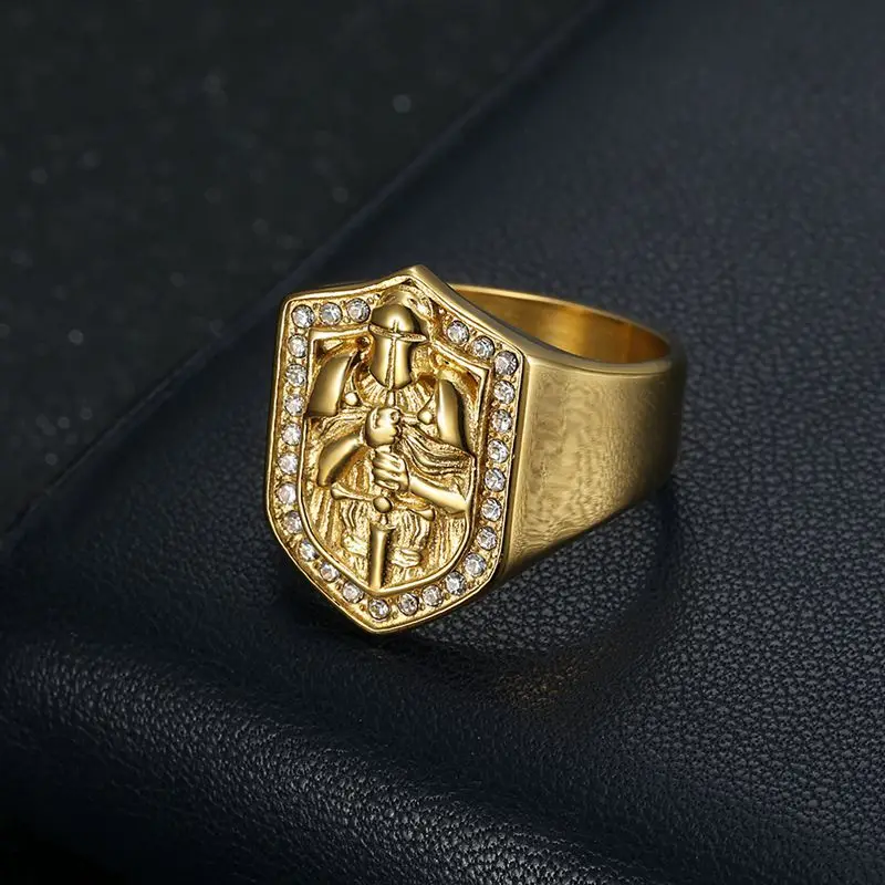 

Stainless steel Templar ring