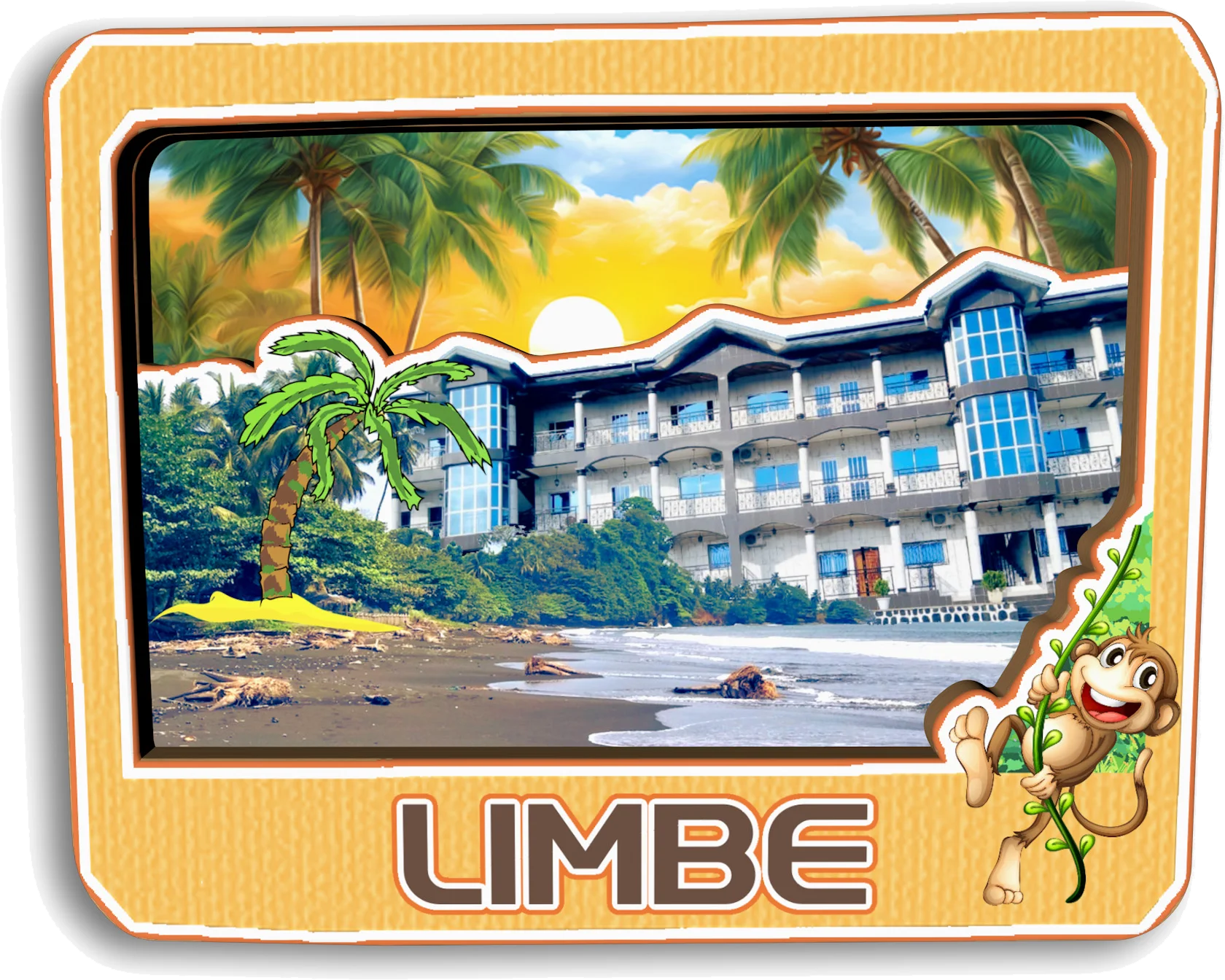 

Магнит для холодильника "Yaounde Douala Kribi Limbe"