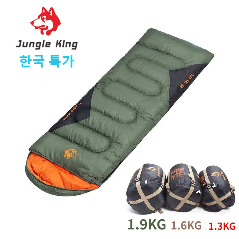 

JUNGLEKING CY0904 한국 특가 Camping Sleeping Bag Ultralight Waterproof 4 Season Warm Envelope Backpacking Sleeping Bags for Outdoor