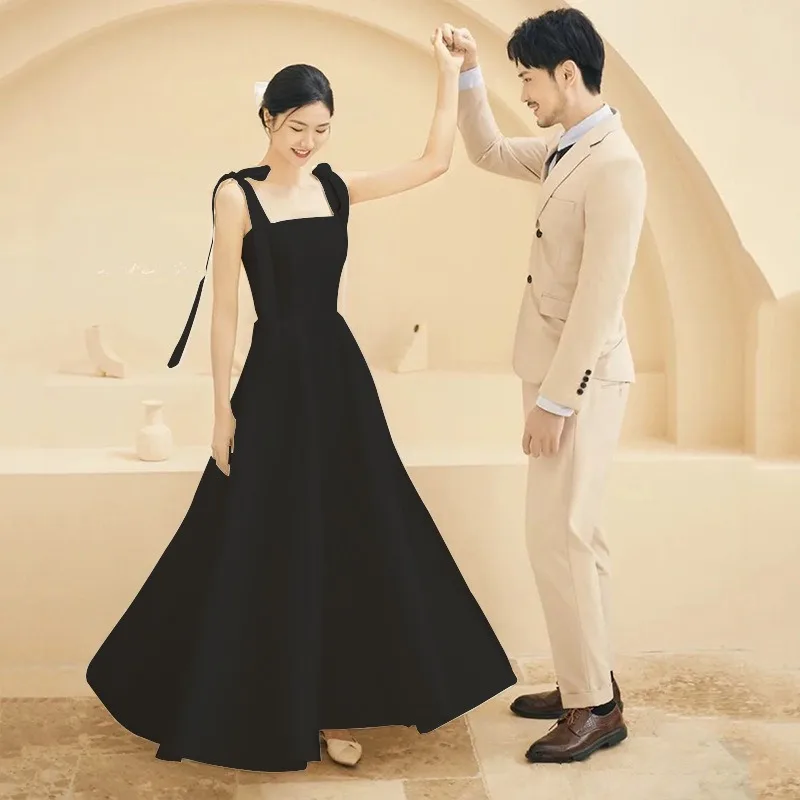 Элегантное свадебное платье с квадратным воротником милое вечернее на