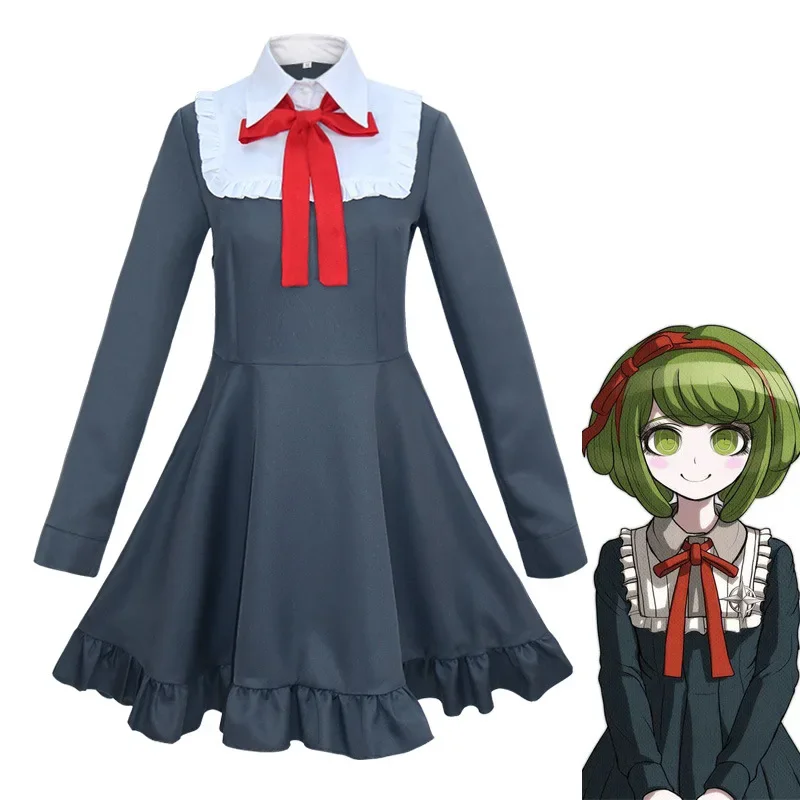 Фото 3 шт. Danganronpa Another Episode: Ultra Despair Monaca Towa женское платье косплей аниме Monaka Monaca Towa Dress-up C138K21 №1