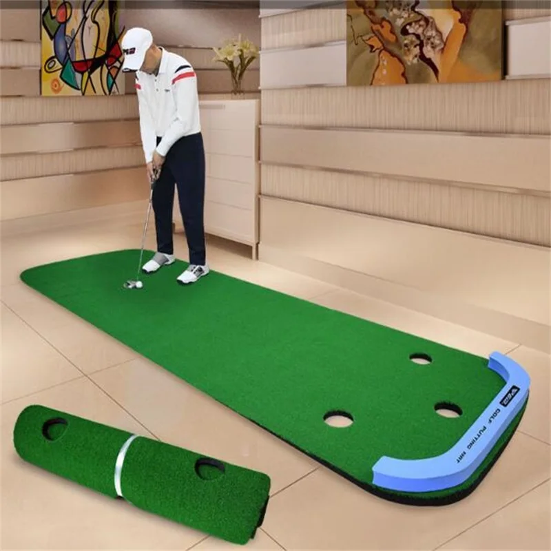300*100cm Putting Green Golf Putter Golf Practice Blanket Golf Blow Mat