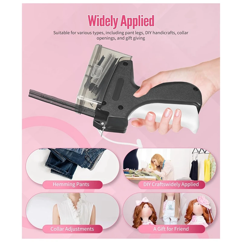 Новый пистолет для вышивания с коробкой хранения быстрой строчки временная