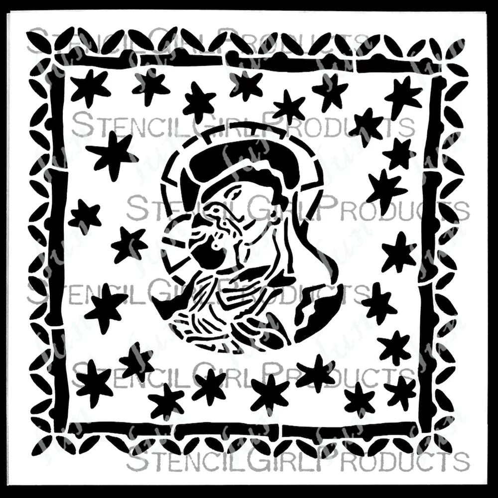 

Madonna and Child Drawing Layering Stencils for Diy Scrapbooking Decoration Embossing Molds Paper Card Album Work 2022 New