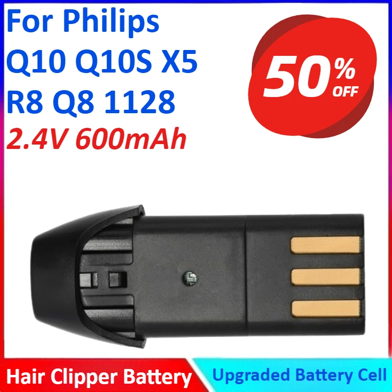 Фото 2,4 В 600 мАч Сменный аккумулятор для машинки для стрижки волос для Philips Q10 Q10S X5 R8 Q8 1128 Высокое качество №1