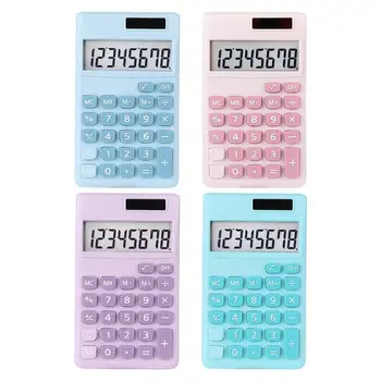 Student Calculator Creative 8 Digit Small Student Solar Battery Powered Calculator Portable Handheld Calculator 1