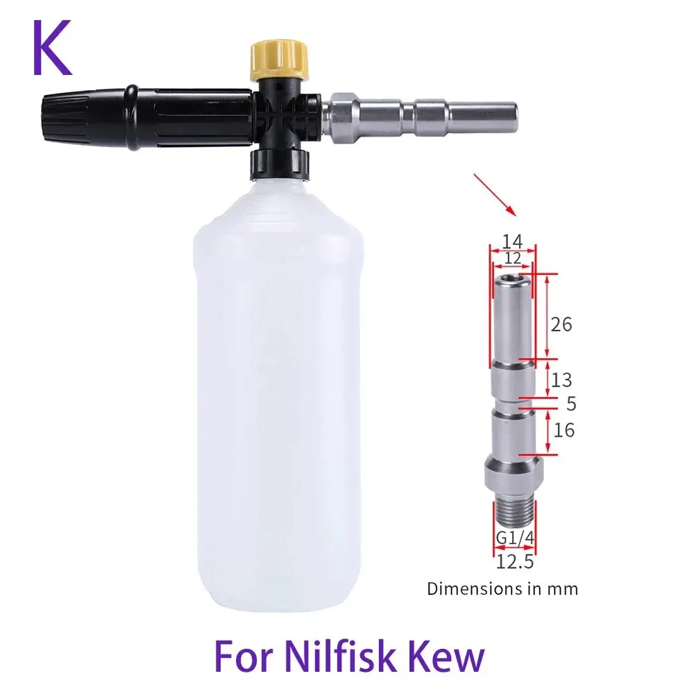 

Мойка Высокого Давления Регулируемый Пенный Пистолет Пенная Насадка Для Мытья Автомобиля Проникающий Очиститель Вентилятор Из...