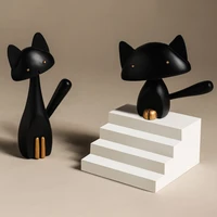 furnishings sculpture ornaments table accessories resin art craft modern nordic cat animal ornament